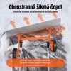 Odhrnovač sněhu s kolečky, šířka 76 cm, kovová radlice, U-madlo z hliníku