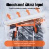 Odhrnovač sněhu s kolečky, šířka 94 cm, plastová radlice (ABS), hliníkové madlo, nastavitelný boční úhel 15°