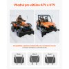Sněhový pluh pro ATV/UTV, šířka 122 × 38,5 cm, ocelová čepel, výškově i úhlově nastavitelný, 3 montážní možnosti