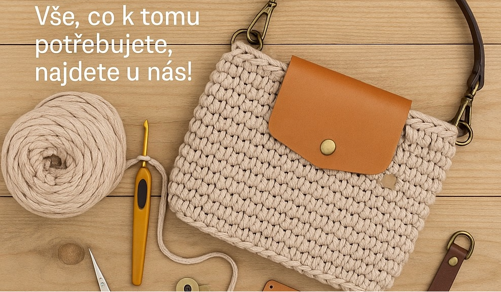Chcete si uháčkovat kabelku? Vše, co k tomu potřebujete, najdete u nás!