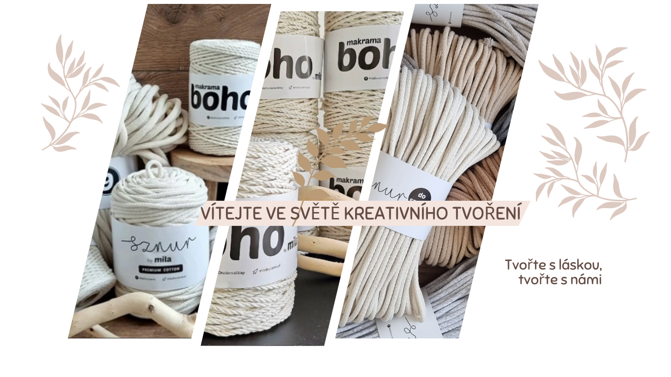 Bavlněné šňůry MILA