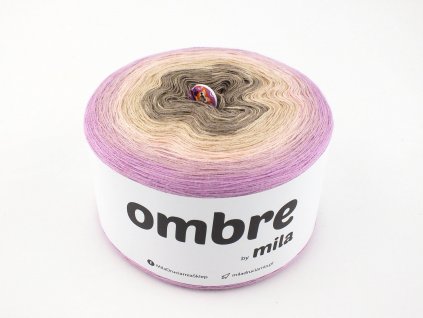Příze OMBRE Classic 1200m/3nitky M025R - Broskvový koktejl II.