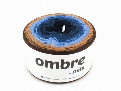 Příze OMBRE Classic 1200m/3nitky M028 - Ledová čokoláda