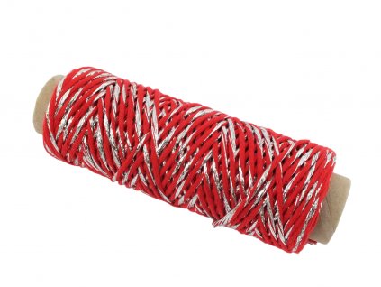 vanocni cervena stribrna