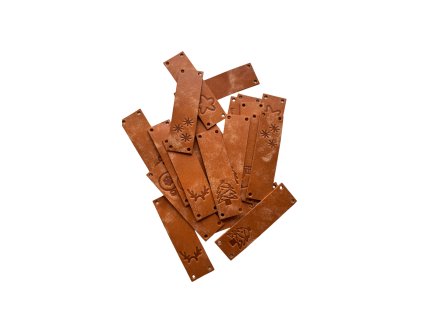 Cedulka kožená VÁNOCE 70x20mm