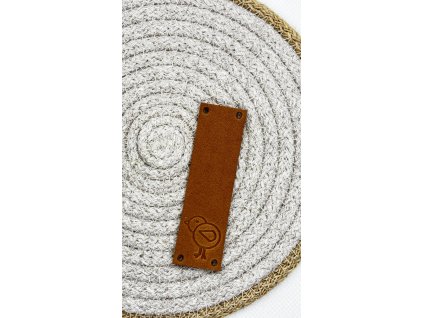 Cedulka kožená T/70x20mm KUŘE
