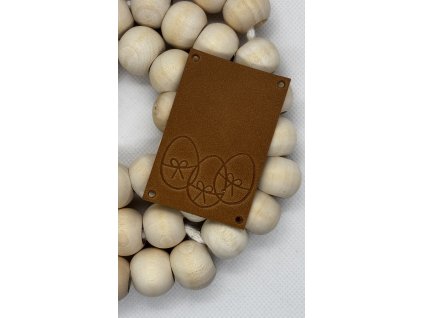 Cedulka kožená T/60x40mm KRASLICE