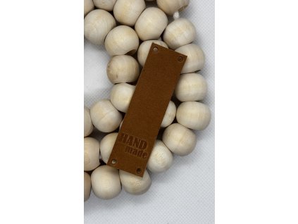 Cedulka kožená T/70x20mm HANDMADE