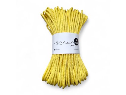 Bavlněná šňůra na šití 6mm/5Om - ŽLUTÁ JASNÁ/P41