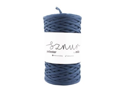 OUTLET Polyesterová šňůra 5mm/50m - JEANSOVÁ