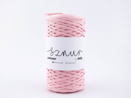 OUTLET Polyesterová šňůra 5mm/50m - RŮŽOVÁ SVĚTLÁ