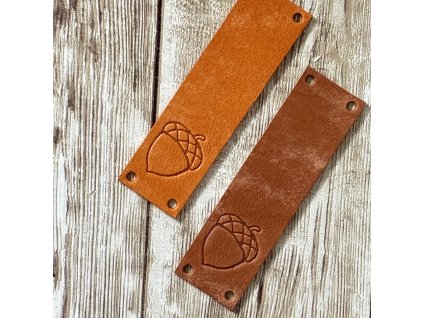 Cedulka kožená PODZIM 70x20mm