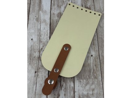 Klopa 10x20 S PÁSKEM  VANILKA /magnetické zapínání