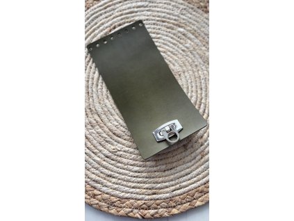 Klopa 10x20 OLIVOVÁ /záklopné zapínání zaoblené