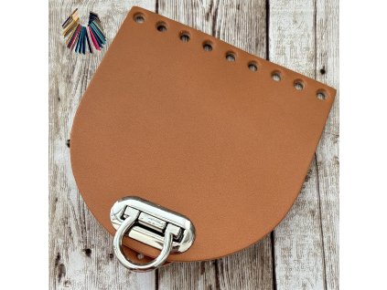 Klopa Crossbody CAMEL 11,8x12cm/zapínání záklopné ovalné/H