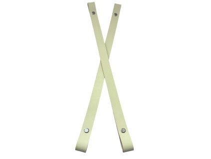 Popruh kožený VANILKOVÝ 40CM /2cm