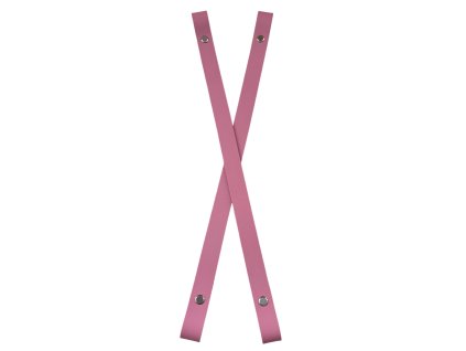 Popruh kožený STARORŮŽOVÝ 40cm /2cm