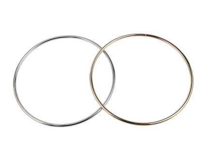 Kovový kruh / ucho na tašku Ø16 cm