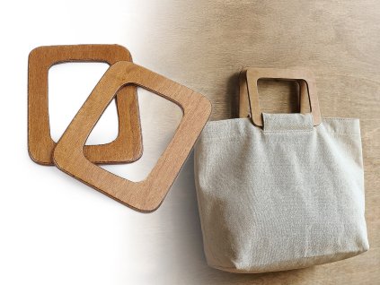 Dřevěná ucha na tašky  - pár