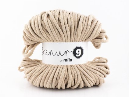 Bavlněná šňůra 9mm/100m - Písková