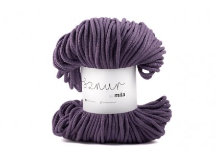 Bavlněná šňůra MILA 3mm - Fialková/P69