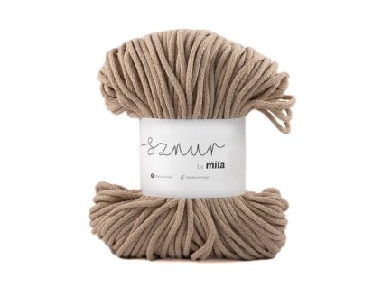 Bavlněná šňůra MILA 3mm - Latte/P12