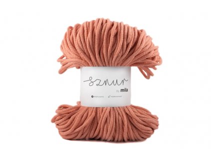 Bavlněná šňůra MILA 3mm - Lososová jasná/P33