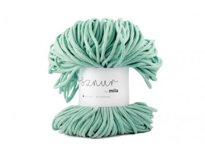 Bavlněná šňůra MILA 3mm - Mátová/P61