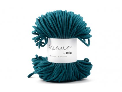 Bavlněná šňůra MILA 3mm - Mořská zeleň/P64