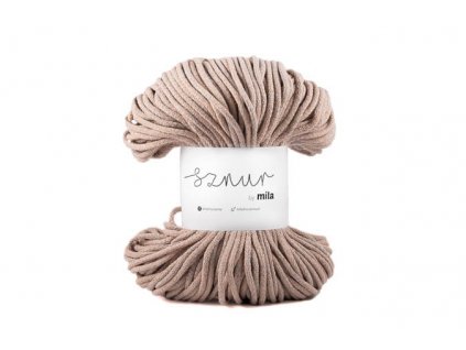 Bavlněná šňůra MILA 3mm - Šedolososová melange/PM106