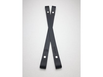 Kožený popruh 2.jakost- DO VYPRODÁNÍ ZÁSOB - Černá, 20cm