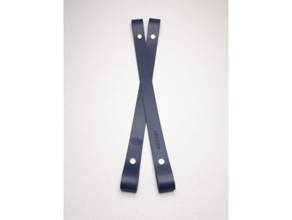 Kožený popruh 2.jakost- DO VYPRODÁNÍ ZÁSOB - Modrá, 40cm