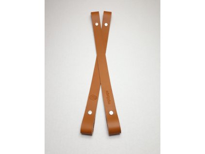 Kožený popruh 2.jakost- DO VYPRODÁNÍ ZÁSOB - Ořech, 80cm
