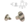decorative chicago screw 6 mm 100 pcs nickel 5362 l
