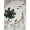 Designový šitý podtácek pod talíř – průměr 30 cm/ sada