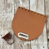 Klopa Crossbody CAMEL 11,8x12cm/zapínání záklopné ovalné/H