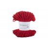 Bavlněná šňůra MILA GLITTER 5mm - Červená stříbrná/PG112
