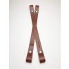 Kožený popruh 2.jakost- DO VYPRODÁNÍ ZÁSOB - Rhumová, 60cm