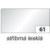 61 stříbrná lesklá