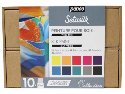 setasilk sada 10 barev na hedvabi 21186