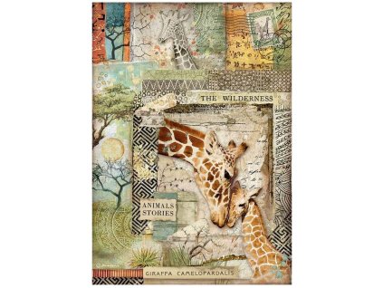 Rýžový papír Žirafy