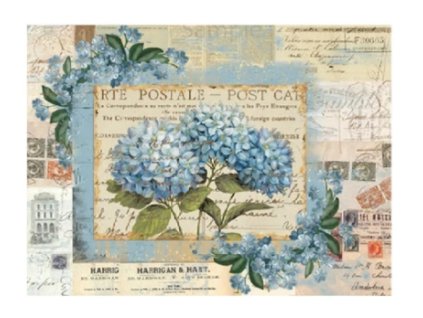 ryzovy papir cadence postovni papir s hortenzii