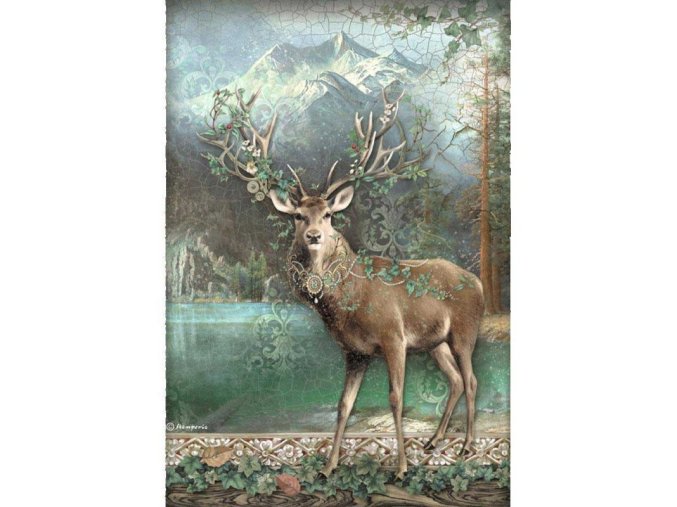 Rýžový papír Magic Forest deer