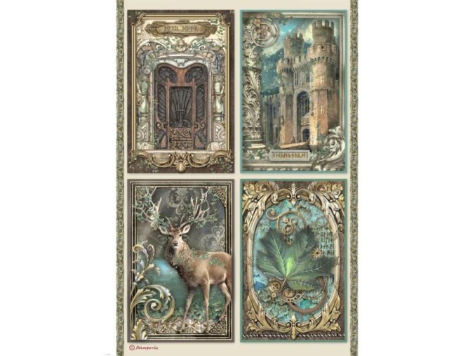 Rýžový papír Magic Forest cards