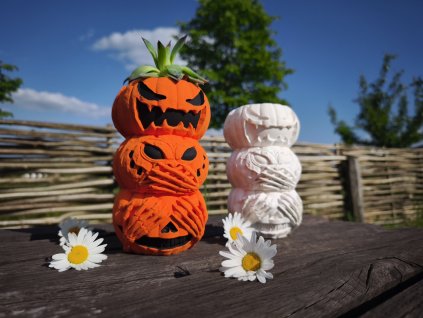 3D omalovánka - XXL Dýně - 17CM - nemalovaná