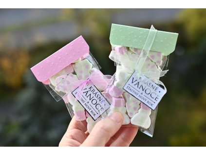 Marshmallow vánoční stromečky a sněhuláci