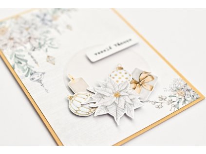 Vánoční přání zlato stříbrné