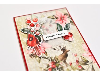 Vánoční přání v červeném