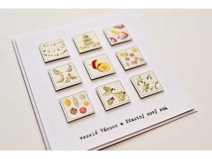 Vánoční přání Mankai paper