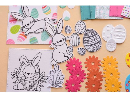 Velikonoční sada se zajíčky